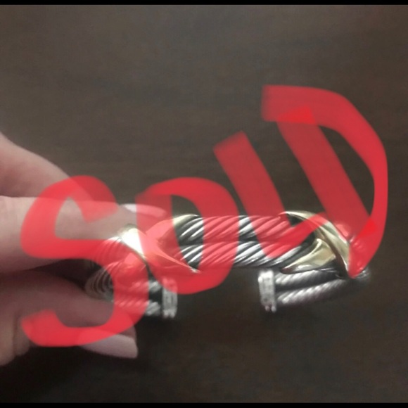 Authentic David Yurman Double Cable Bracelet - Picture 1 of 4